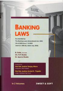 Banking Laws, 2nd Edition 2026(in 2 vols.) - By B. Dutta 