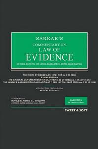 Commentary on Law of Evidence In India, Pakistan, Sri Lanka, Bangladesh, Burma and Malaysia (In 2 Volumes),8th Edition 2023 - By Sarkar